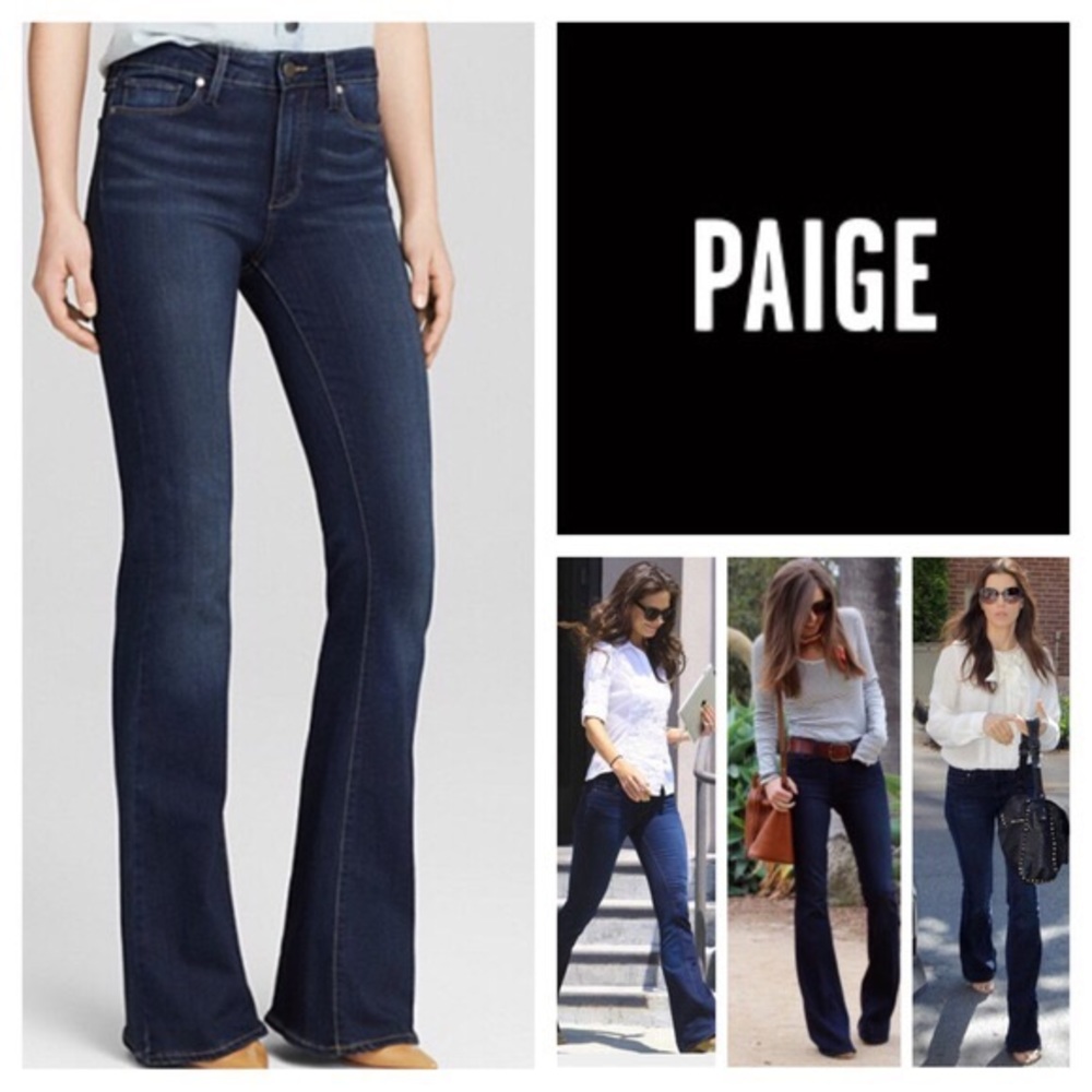 Paige High Rise Bell Canyon Flare Jeans size 24